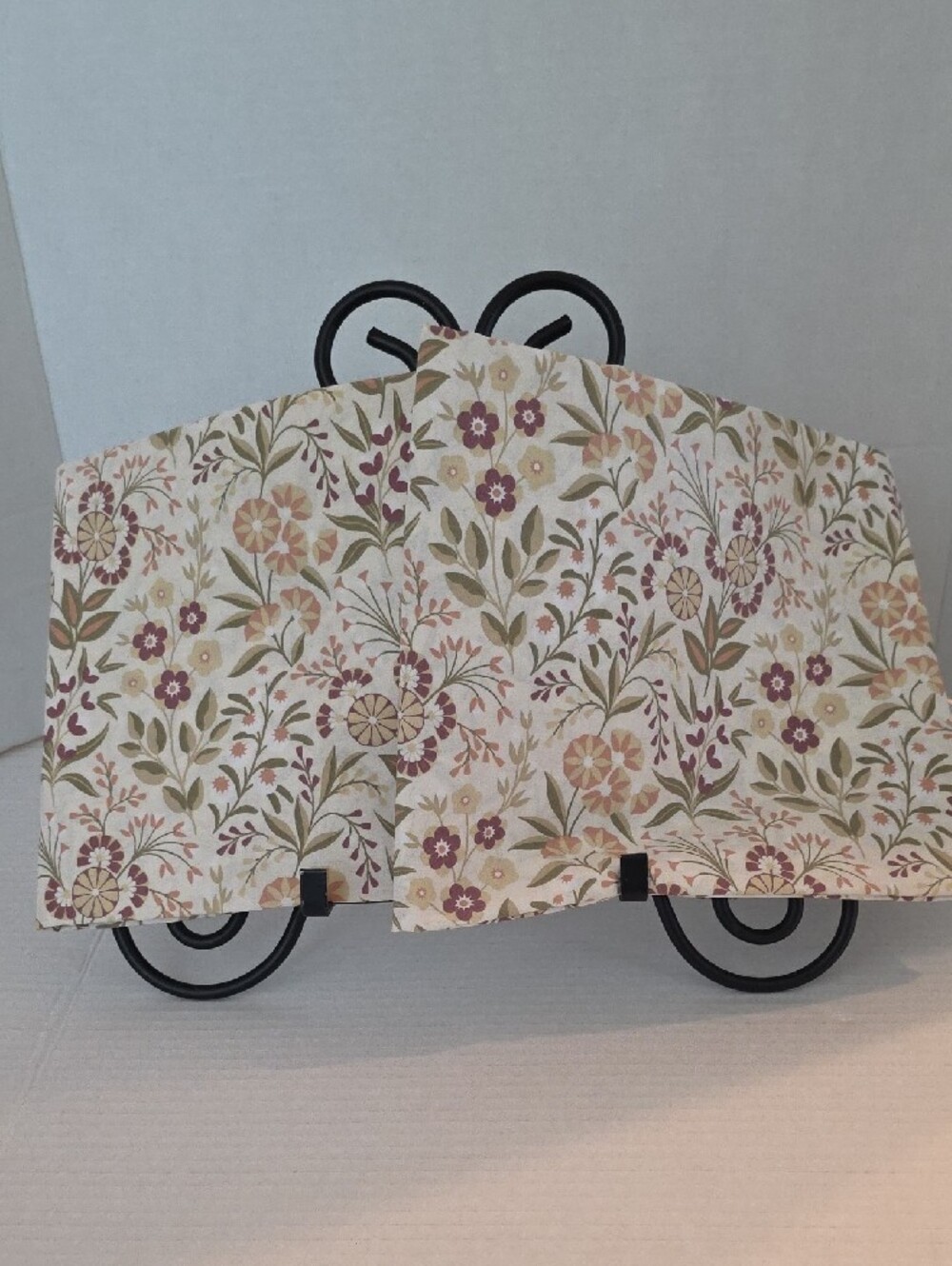The Company Store Mid-Century Botanical Muted Floral Cotton King Pillow Shams - Picture 2 of 10